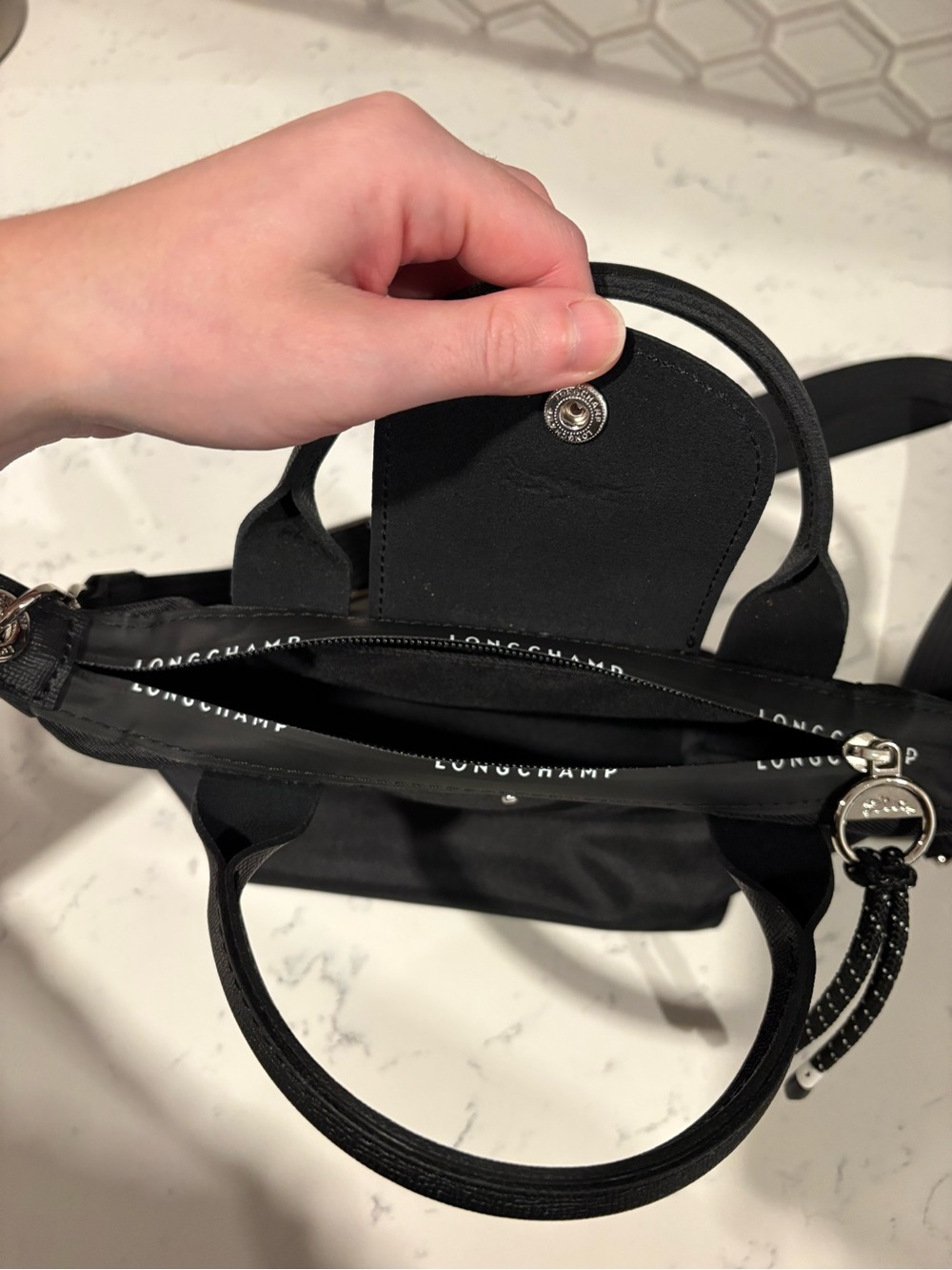 Longchamp le pliage energy XS Black - Picture 3 of 7